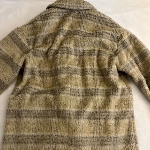 Oak + Fort Plaid Fuzzy Print Coat - Picture 4 of 4